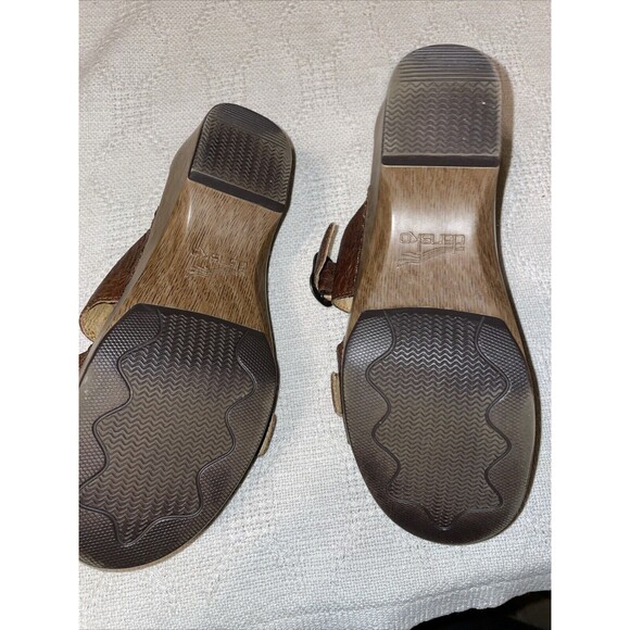 Dansko Women’s Casual Clogs Size 39 U.S. 8 M Brown Leather Comfort Casual Clinic - Picture 6 of 12